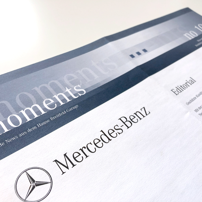 Mercedes Benz Grafik Design Hauszeitung